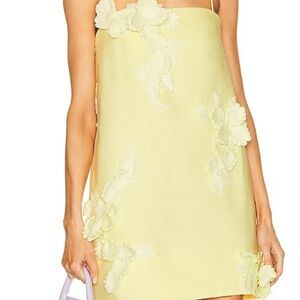 Zimmerman High Tide Lift Off Flower Mini Dress - yellow